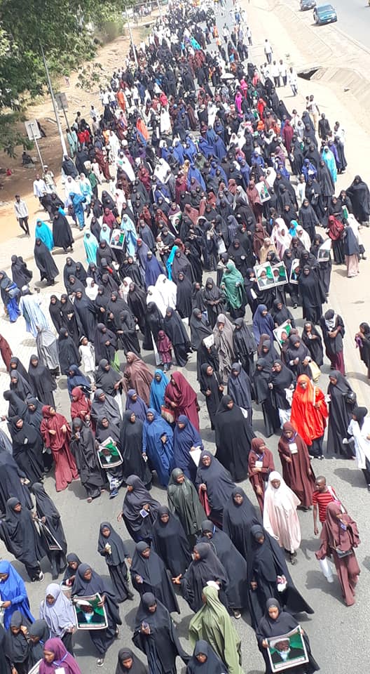  free zakzaky protest in abuja/ martrys day on 1st april 2019 